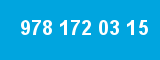 978 172 03 15 978 172 03 15
